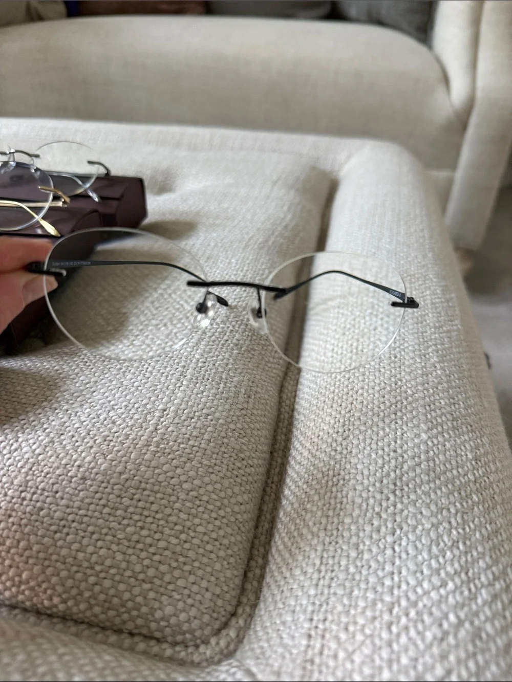 Reading  Rimless glasses- Silver, Gold, Black and gun metal.